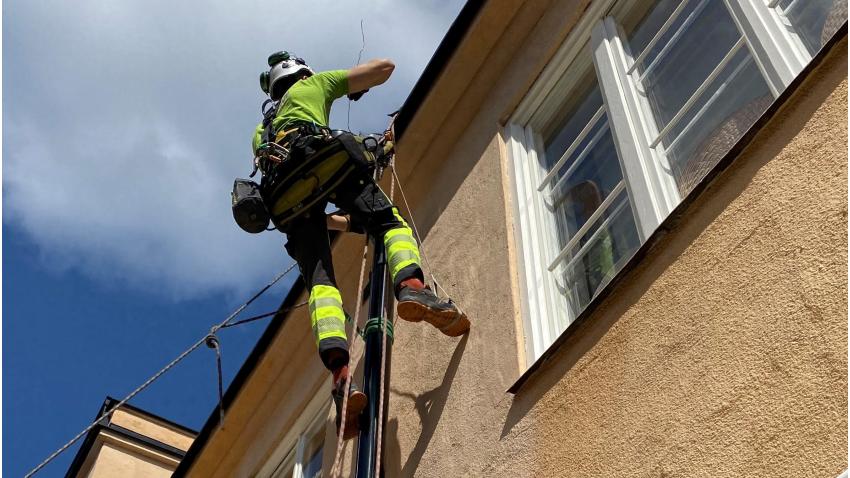 Reparatör utan anlag för svindel